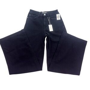 Warp + Weft NCE Nice Cote Wide Leg Black Jeans Size 24 NWT